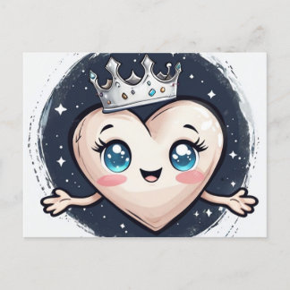 Valentine's Princess Postcard