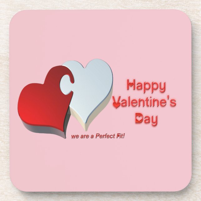 Valentine's Puzzle Coaster (Front)