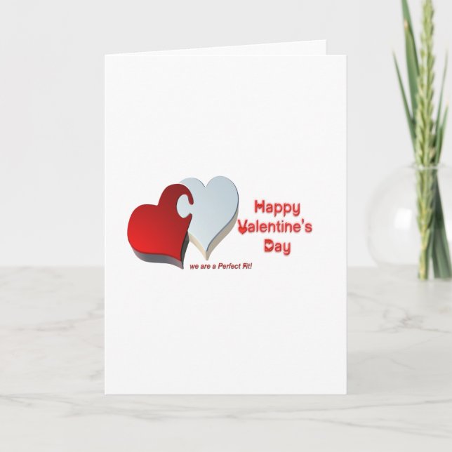 Valentine's Puzzle Holiday Card (Front)