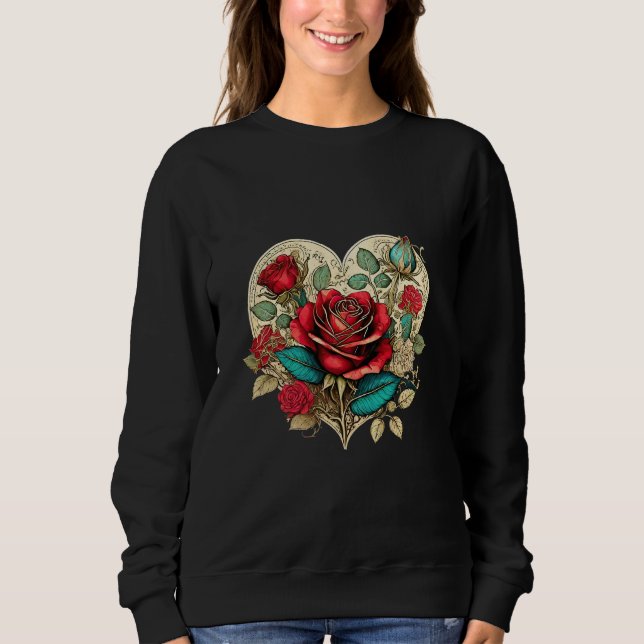 Valentine's Renaissance Rose Sweatshirt (Front)