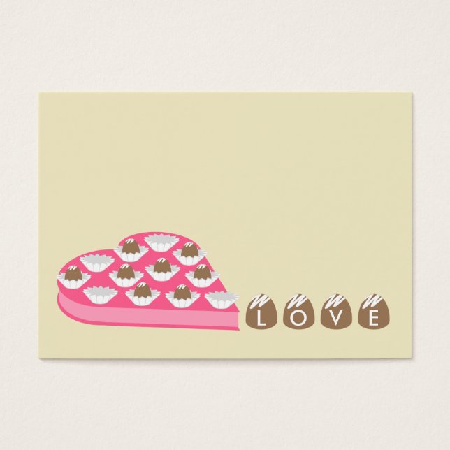 Valentine's - Set of 100 - Chocolate Candy Cards (Front)