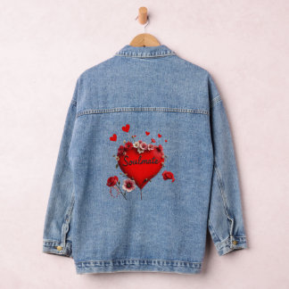 Valentine's Soulmate Heart Denim Jacket