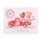 Valentine's Special Delivery Red Watercolor Truck
