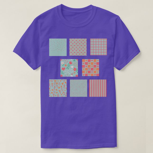 Valentine's squares tshirt (Design Front)