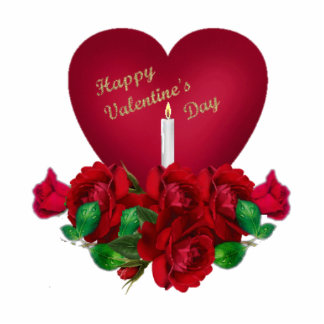 valentines standing photo sculpture