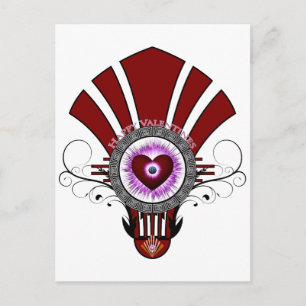 Valentines Star Burst Postcard