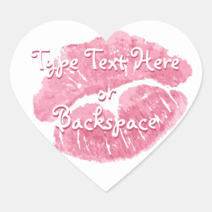 Valentine's Sticker Love Kiss Sticker Personalise