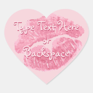 Valentine's Sticker Love Kiss Sticker Personalise