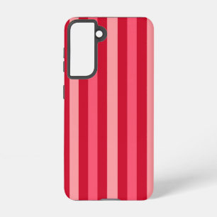 Valentines Stripes of Red and Pink  Samsung Galaxy Case