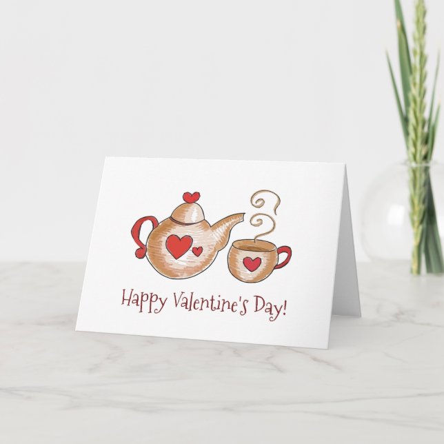 Valentine's Tea greeting card (Front)