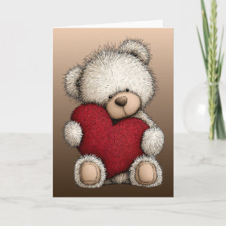 Valentines Teddy Bear Card