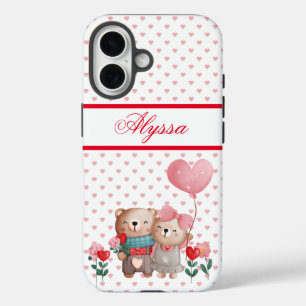 Valentines Teddy Bear Couple in Love Case-Mate   iPhone 16 Case