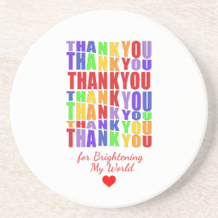 Valentines Thank you Coaster