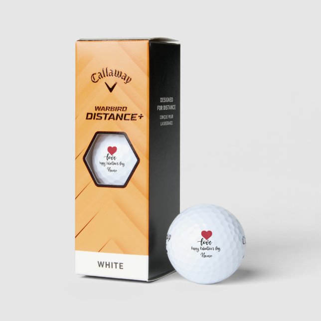 Valentine's  to golfer with love you   golf balls (Packaging)