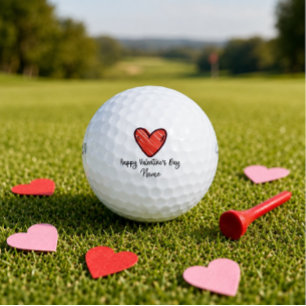 Valentine's to golfer with love you golf balls