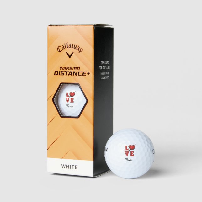 Valentine's  to golfer with love you   golf balls (Packaging)