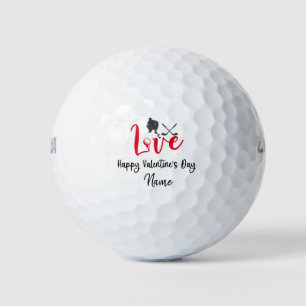 Valentine's to golfer with love you golf balls