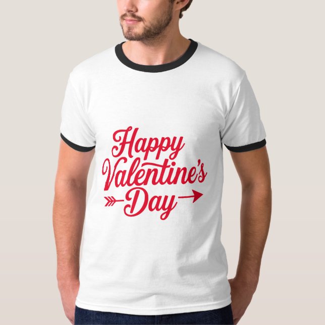 Valentine's Typography Sayings T-Shirt (Front)