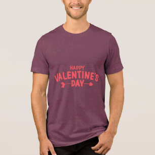Valentine's Typography Sayings Tri-Blend Shirt