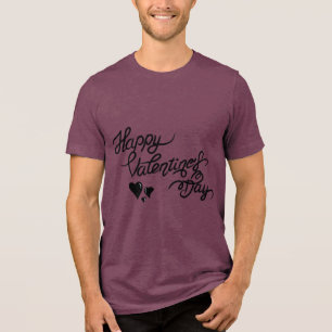 Valentine's Typography Sayings Tri-Blend Shirt