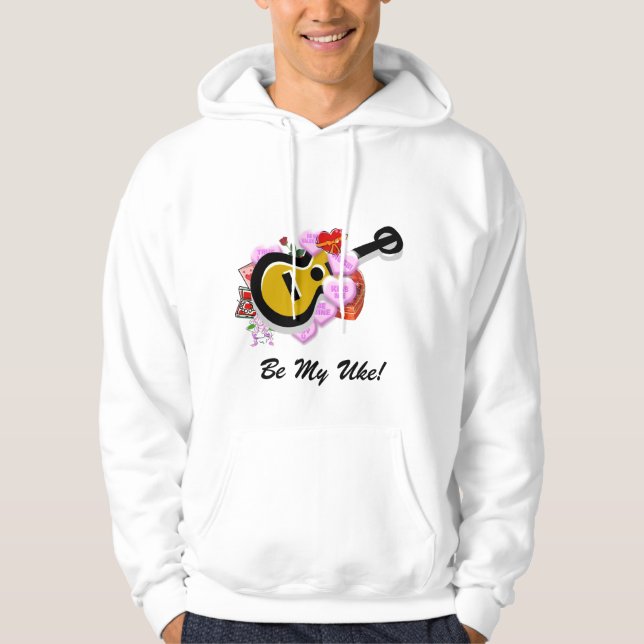 Valentine's Ukulele Hoodie (Front)