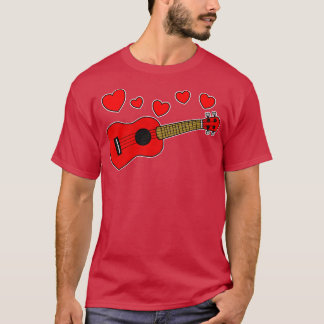 Valentines Ukulele Ukulelist Wedding Musician T-Shirt