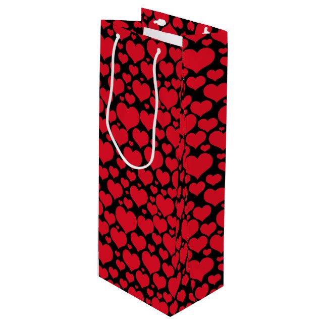 Valentine's Wine Gift Bag (Front Angled)