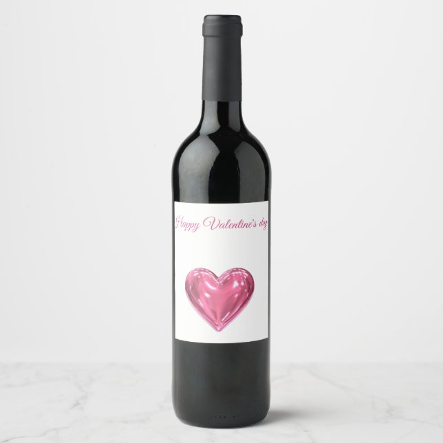 Valentine's Wine Label (Front)
