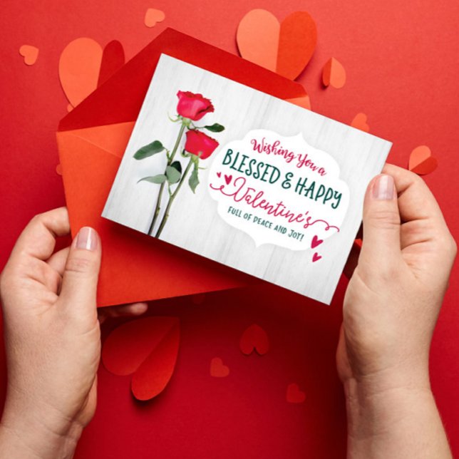 Valentine's Wishes and Blessings to You! Card (Creator Uploaded)