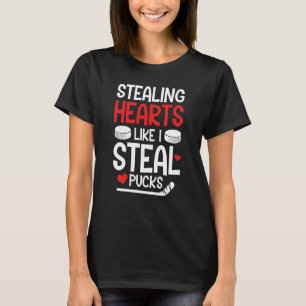Valentineu2019s Day Hockey Stealing Hearts Like I T-Shirt