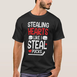 Valentineu2019s Day Hockey Stealing Hearts Like I T-Shirt