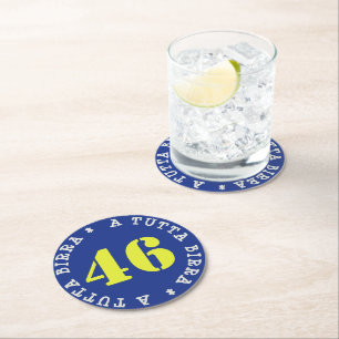 VALENTINO A TUTTA BIRRA - SOTTOBICCHIERI - ROUND PAPER COASTER