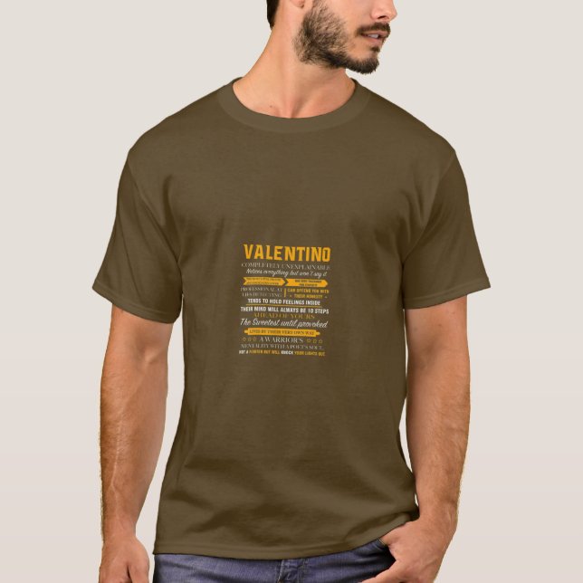 Valentino completely unexplainable name shirt (Front)