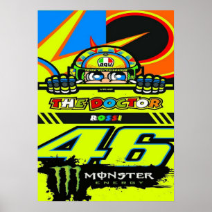 valentino rossi, moto gp legend,    the doctor 46, poster