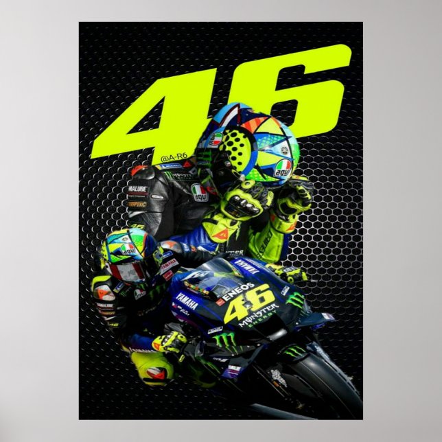 valentino rossi, moto gp legend,    the doctor 46, poster (Front)
