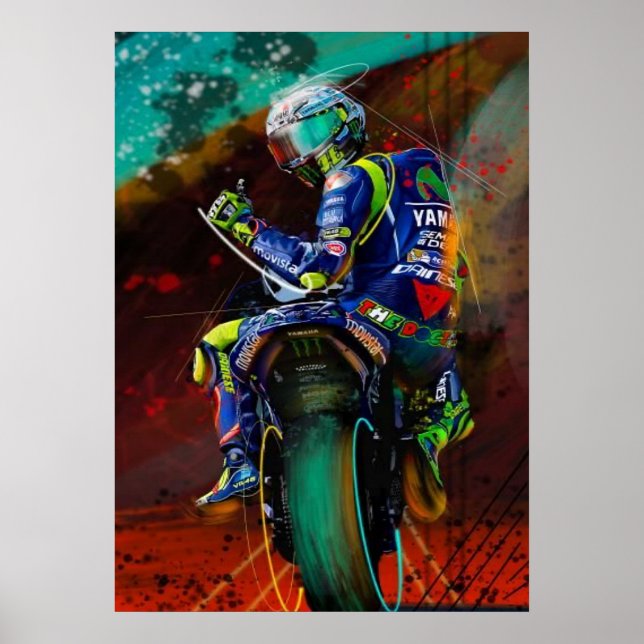 valentino rossi, moto gp legend,    the doctor 46, poster (Front)