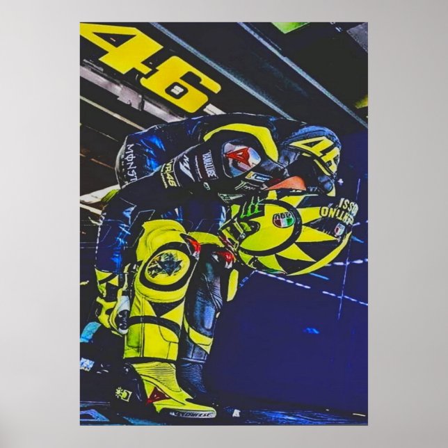 valentino rossi, moto gp legend,    the doctor 46, poster (Front)