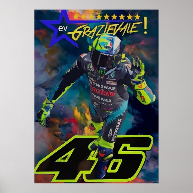 valentino rossi, moto gp legend,    the doctor 46, poster (Front)