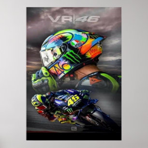 valentino rossi, moto gp legend,    the doctor 46, poster