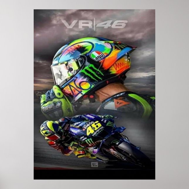 valentino rossi, moto gp legend,    the doctor 46, poster (Front)