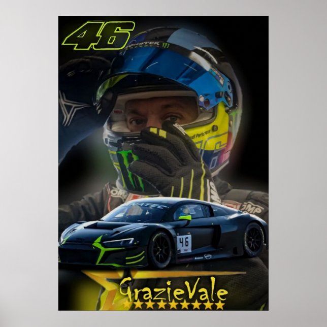 valentino rossi, moto gp legend,    the doctor 46, poster (Front)