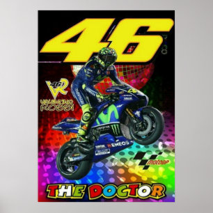 valentino rossi, moto gp legend,    the doctor 46, poster