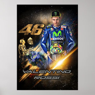valentino rossi, moto gp legend,    the doctor 46, poster