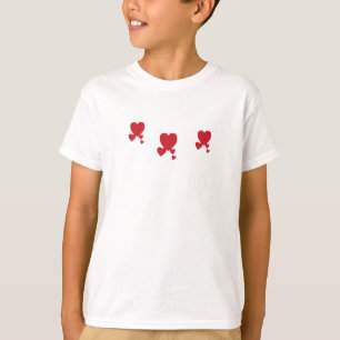 Valentin's Day Hearts T-Shirt Girl's