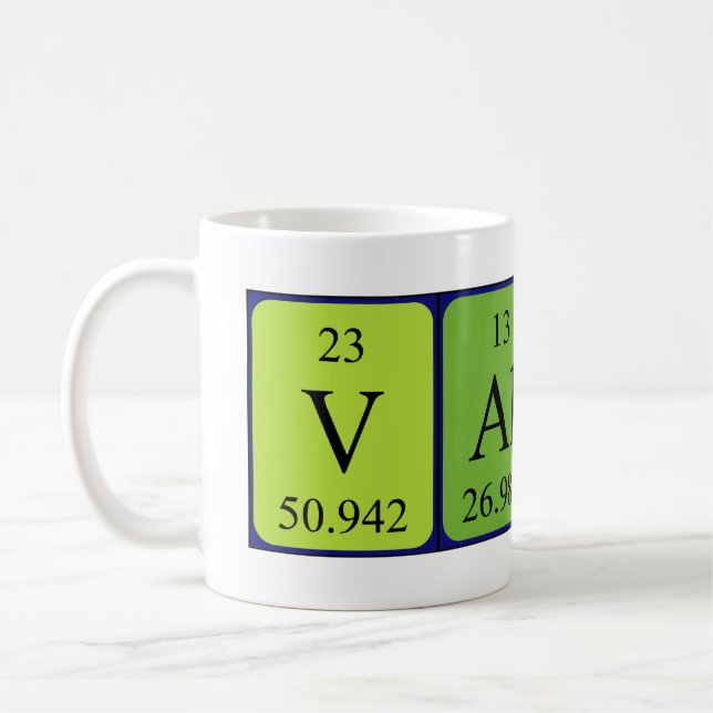 Valeri periodic table name mug (Left)
