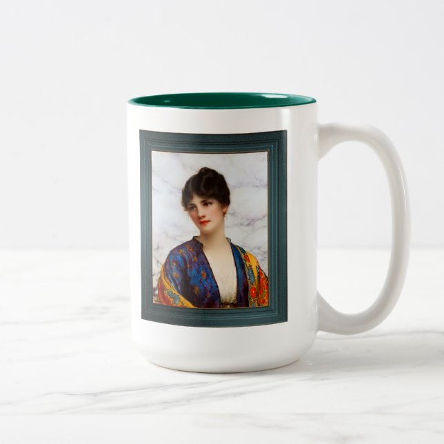 Valeria by William Clarke Wontner Two-Tone Coffee Mug (Right)