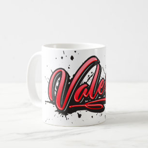 Valeria red Heart Graffiti Tasse Kaffeetasse Coffee Mug