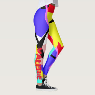 Valerie Pastel Colours Positive Vibes Leggings