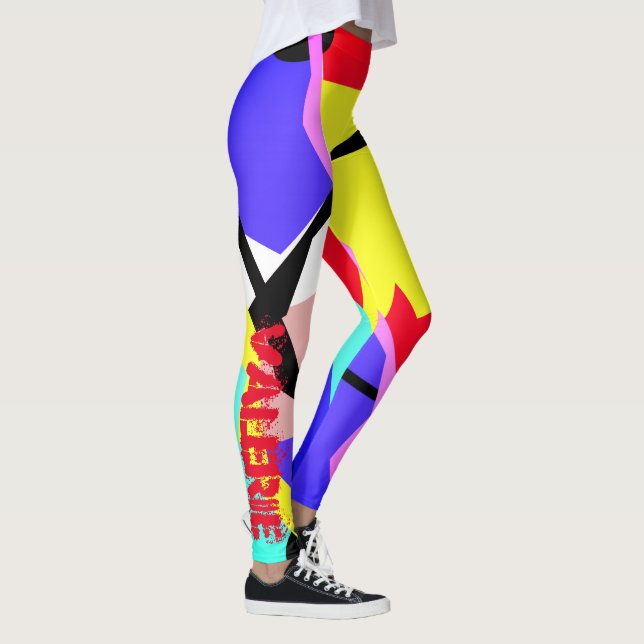 Valerie Pastel Colours Positive Vibes Leggings (Right)