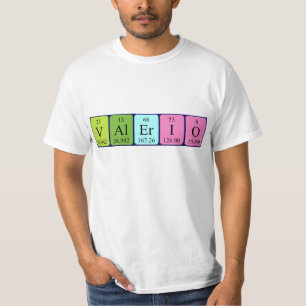 Valerio periodic table name shirt
